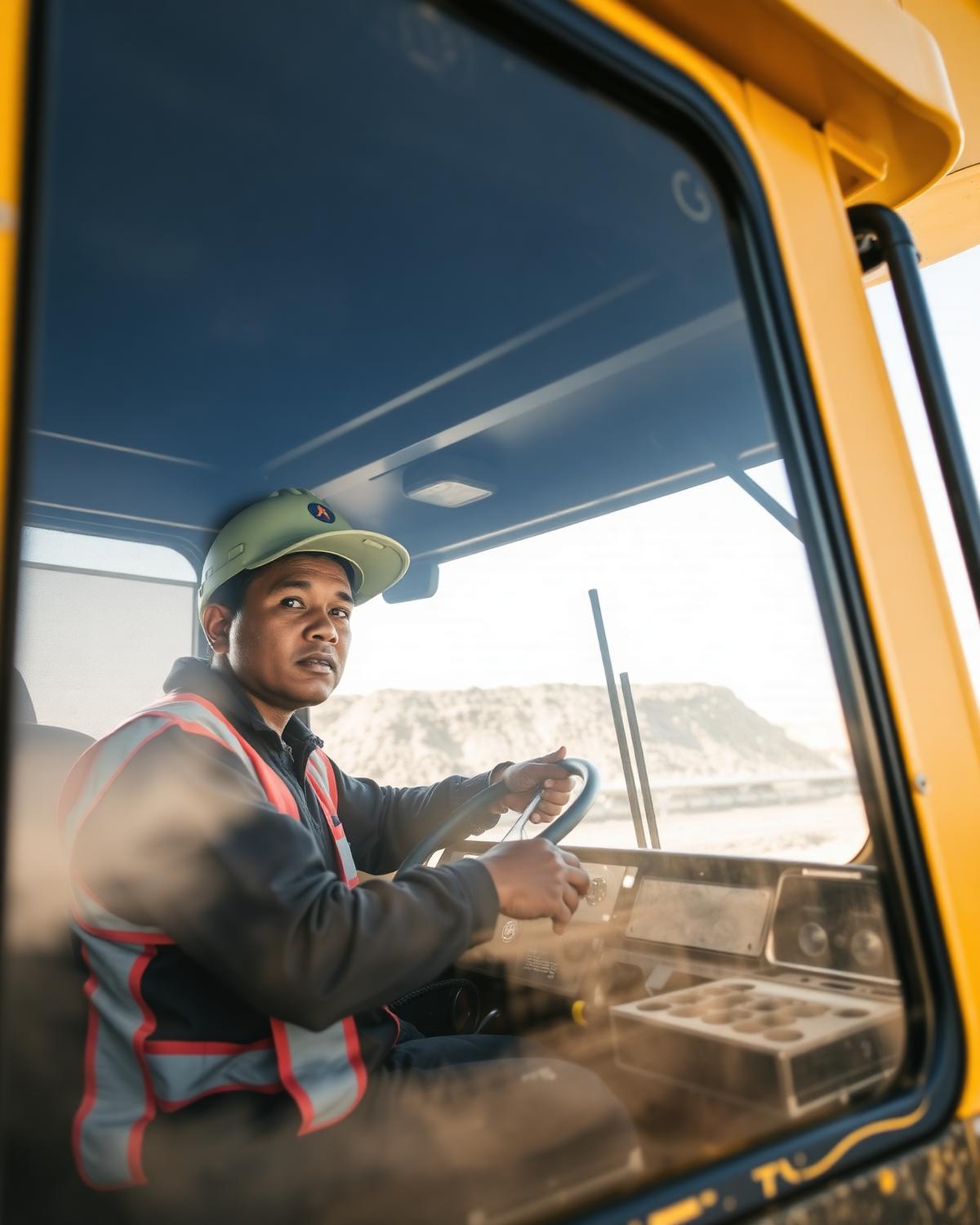 Filipino Heavy Equipment professional at work