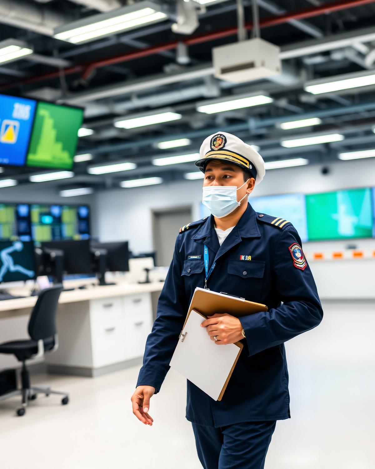 Filipino Operations professional at work